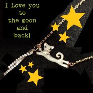 HAND MADE Trapeze Kitty with a touch of sparkles!